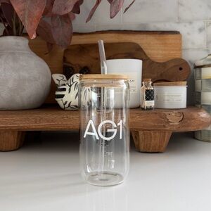 AG1 Athletic Greens Glass Cup